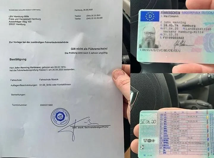 Buy German Driving License from Globaldriverlicense.com in just 3 days without exams or any tests involved. Contact us today to place an order!