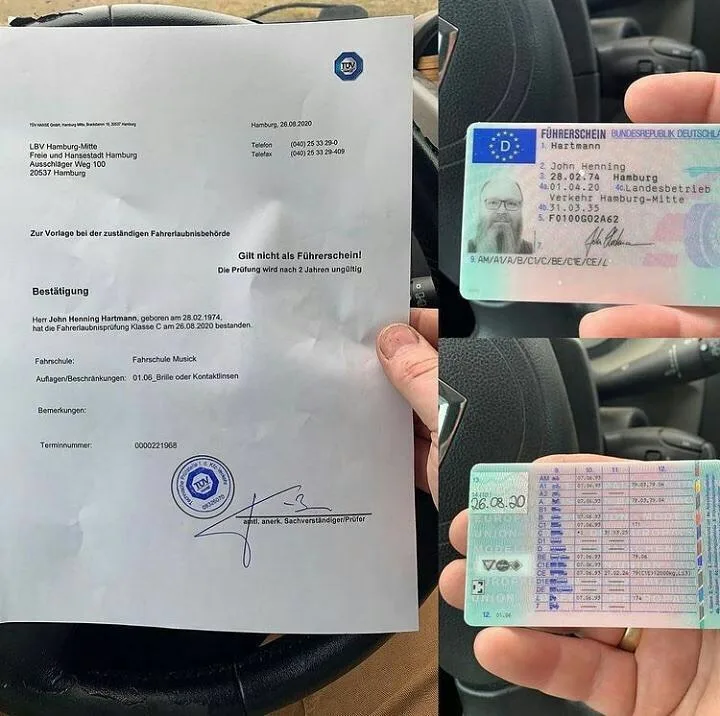 Buy German Driving License from Globaldriverlicense.com in just 3 days without exams or any tests involved. Contact us today to place an order!