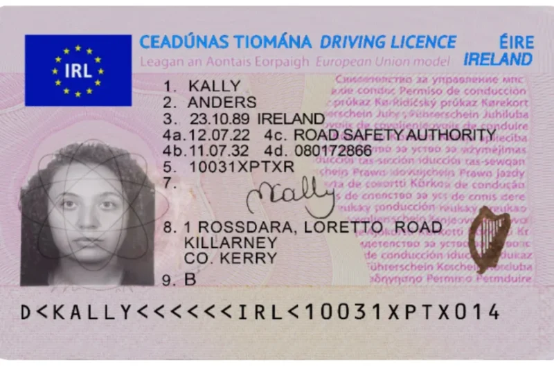 Buy Irish driver license