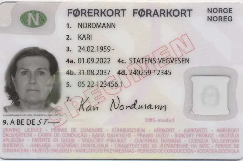 Buy Driver license from Norway