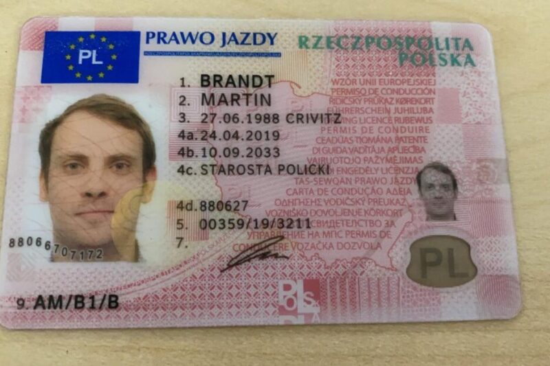 Buy Polish driver license